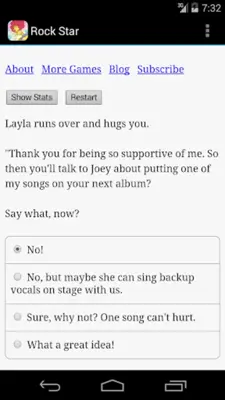 Choice of the Rock Star android App screenshot 0