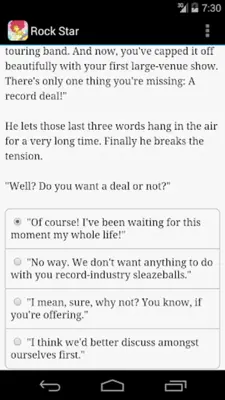 Choice of the Rock Star android App screenshot 1