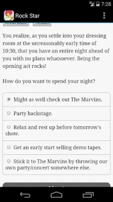 Choice of the Rock Star android App screenshot 2